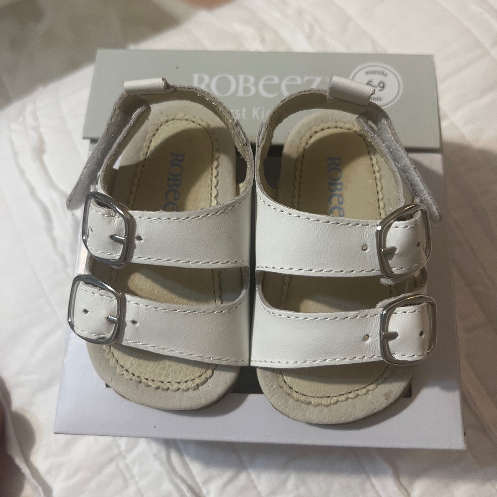 Robeez white sandals